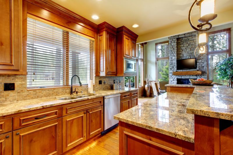 Kitchen with Custom Granite Edge
